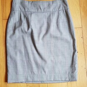 Banana Republic plaid pencil skirt